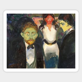 Jealousy by Edvard Munch Magnet